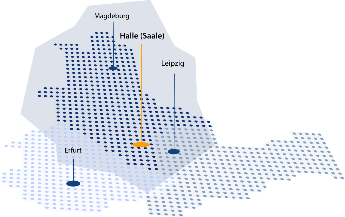 Unser Vertriebsgebiet für Flüssiggas