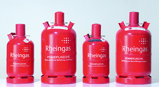 Gasflaschenvarianten