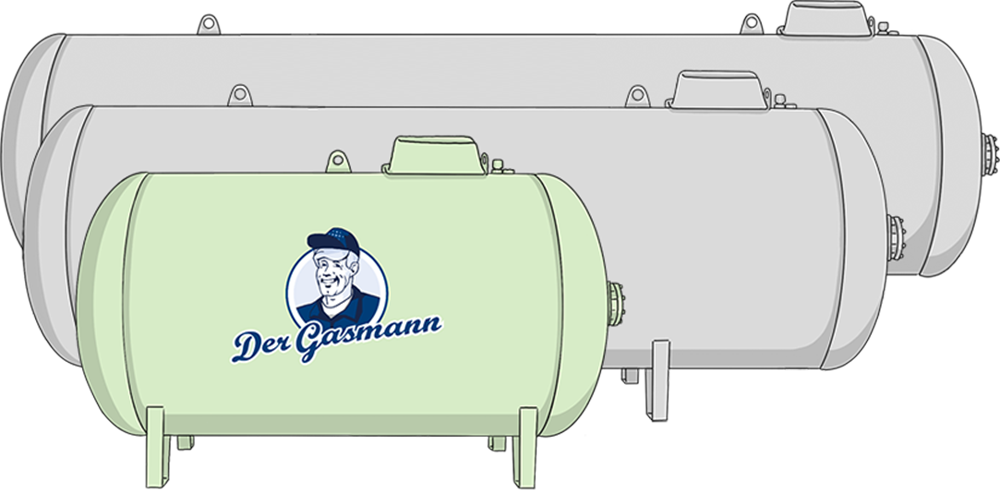 Die unterschiedlichen Tankgrößen